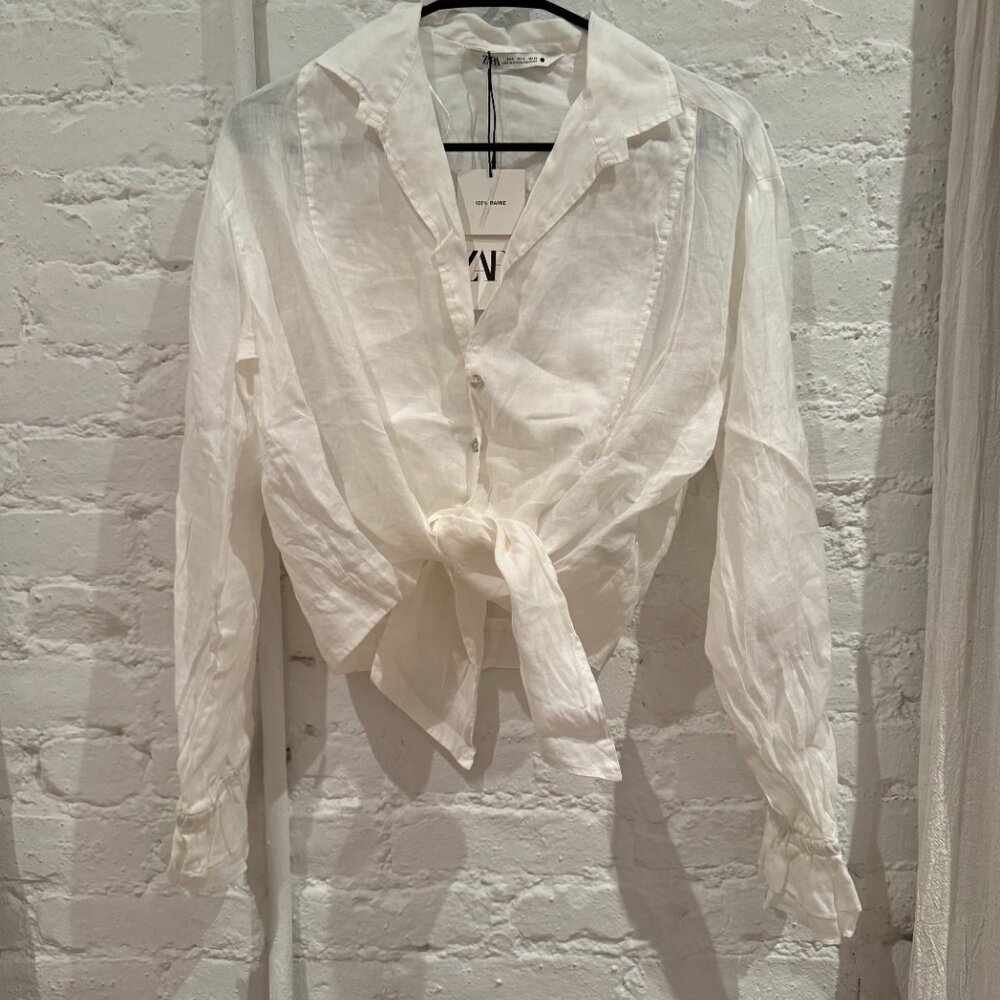 NWT Linen blouse Zara
